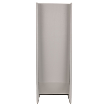 KiddyMoon Kinder Rutsche Aus Holz Stabile Kleinkinderrutsche Multifunktion Montessori, grau, Groß