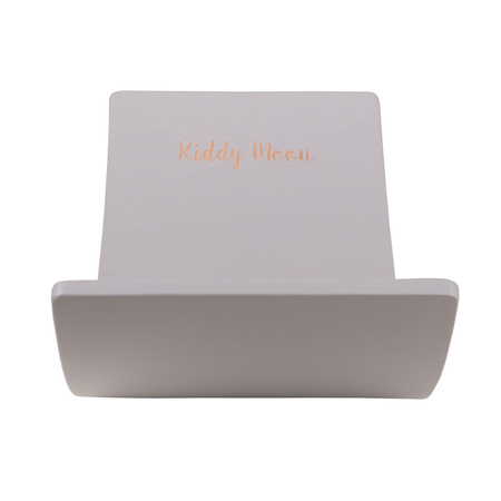 KiddyMoon Balance Board aus Holz für Kinder, Babys Montessori Spielzeug, Gleichgewicht, Balancieren Babys Holzspielzeug, Balancebrett Wackelbrett Gleichgewicht, Grau, Brett