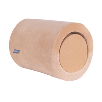 KiddyMoon Spielplatz Velvet Aus Schaumstoff Für Babys Hindernisläufen, Hergestellt In Der EU, wüstenrosa, Fass/Nackenrolle