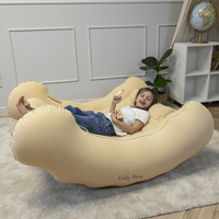 KiddyMoon Aufblasbarer Schaukel-Balancer PVC sensorisches Spielzeug, Beige, L