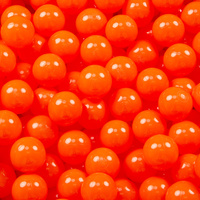 KiddyMoon Kinder Bälle für Bällebad Baby Einfarbige Plastikbälle ∅7cm Made in EU, orange, 50 Bälle/7cm
