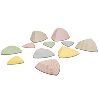 KiddyMoon Balanciersteine für Kinder Flusssteine Babys Hügelkuppen zur Förderung von Balance Balancieren Motorik und Koordination Trittsteine für Kleinkinder Fördert Rutschfester, bunt, 11 Stücke