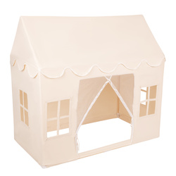 KiddyMoon Spielhaus Kinderzelt Für Kinder Kinderhaus Faltbares Design Kinder Spielzelt Indoor Kreativität Kuschelecke Kinderzelt Perfekt Für Drinnen Und Draußen Kinderzimmer, Naturfarbe:weiß/perle/pastellbeige/grüngrau, 200 Bälle