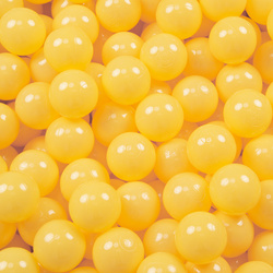 KiddyMoon Kinder Bälle für Bällebad Baby Einfarbige Plastikbälle ∅7cm Made in EU, gelb, 200 Bälle/7cm