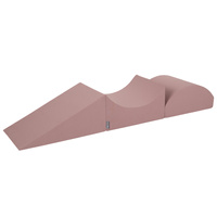 KiddyMoon Spielplatz aus Schaumstoff 3-teiliges Set Hindernisläufen, erikafarben, Multi-Größe