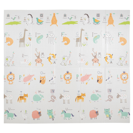 KiddyMoon Babymatte Zweiseitige Krabbelmatte Schaumstoffmatte Für Kinder Kindermatte Kindgerechte Muster Spielplatz Entwicklung Sicherer Und Bequemer Ideal Für Drinnen Und Draußen, Orange-Zirkus, 180x200x1cm