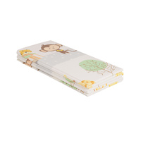 KiddyMoon Babymatte Zweiseitige Krabbelmatte Schaumstoffmatte Für Kinder Kindermatte Kindgerechte Muster Spielplatz Entwicklung Sicherer Und Bequemer Ideal Für Drinnen Und Draußen, Orange-Zirkus, 180x200x1cm