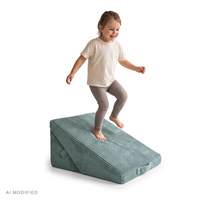 KiddyMoon Modulares Kinderkissen aus Polyester für Kinder, grün, M