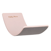 KiddyMoon Balance Board aus Holz für Kinder, Babys Montessori Spielzeug, Gleichgewicht, Balancieren Babys Holzspielzeug, Balancebrett Wackelbrett Gleichgewicht, Pink, Brett