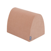 KiddyMoon Spielplatz Velvet Aus Schaumstoff Mit Samt Rund Bällebad Ballgruben Für Babys Spielbad Hindernisläufen, Hergestellt In Der EU, wüstenrosa: pastellbeige/grau/weiß, Bällebad (200 Bälle) + Version 3