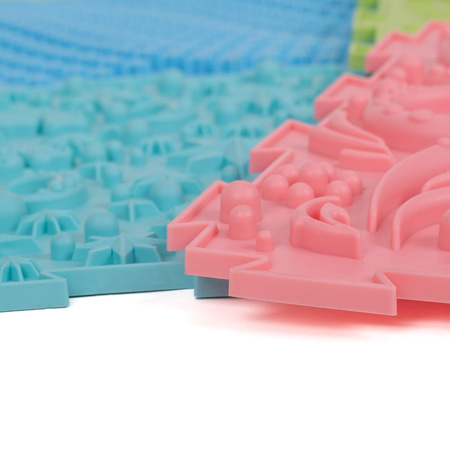 KiddyMoon Sensorik-Puzzlematte für Kinder Therapiematte, Mehrfarbig, 6 Stücke