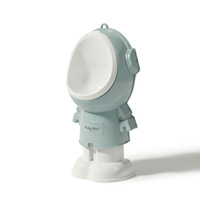 KiddyMoon Kinder-Töpfchen Höhenverstellbar Urinal für Kind Astronaut Design, Blau, UNI