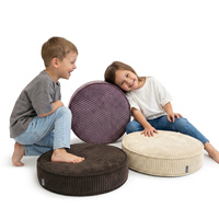 KiddyMoon 3-Teilige Schaumstoff Elements für Kinder Kinderzimmer-Accessoire, beige/braun/violett, Mx3