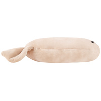 Kiddymoon Kuschelkissen Dekkokissen Velours Samt Tiere Kinderzimmer Kinderzubehör, beige, UNI