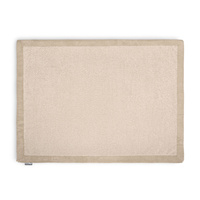 KiddyMoon Weiche Spielmatte für Kinder, rutschfest, rechteckig, Beige
