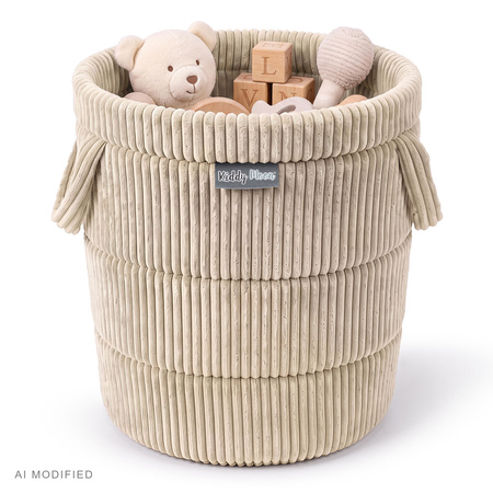 KiddyMoon KM-BIN Spielzeuge Körbe, Beige