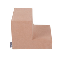 KiddyMoon Spielplatz Velvet Aus Schaumstoff Für Babys Hindernisläufen, Hergestellt In Der EU, wüstenrosa, Multi-Größe