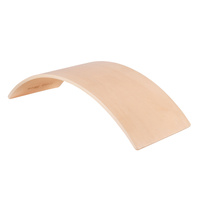 KiddyMoon Balance Board aus Holz für Kinder, Babys Montessori Spielzeug, Gleichgewicht, Balancieren Babys Holzspielzeug, Balancebrett Wackelbrett Gleichgewicht, Natürlich, 83x29,5x1,4 cm