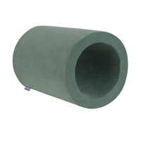 KiddyMoon Spielplatz Velvet Aus Schaumstoff Für Babys Hindernisläufen, Hergestellt In Der EU, waldgrün, Fass/Puff/Puff