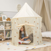 Spielzelt Mit Tunnel Pop Up Fördert Fantasie Und Bewegung, hellbeige, Tunnel + Spielzelt