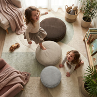 KiddyMoon 3-Teilige Schaumstoff Elements für Kinder Kinderzimmer-Accessoire, jasnoszary-beżowy-brązowy