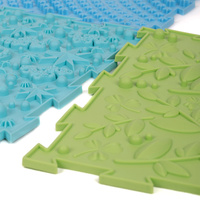 KiddyMoon Sensorik-Puzzlematte für Kinder Therapiematte, mehrfarbig, 9 Stücke