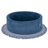 KiddyMoon Spielmatte für Kinder Aus Schaumstoff Montessori Weiche Kindermatte Babymatte Baby Spieldecke Krabbelmatte Schaumstoffmatte Spielzeug Teppich, Hergestellt In EU, eisblau, XL