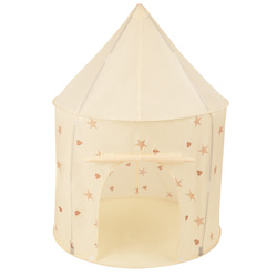 Kinderzelt Spielzelte in Pavillonform Für Kinder Leicht Aufzubauen Tragbar Spielhaus Perfekt Für Drinnen Und Draußen, hellbeige: pastellbeige/weiß/perle, 100 Bälle