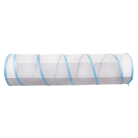 Pop-Up Tunnel Für Kinder Faltbarer Spieltunnel Leicht Und Flexibel Krabbeltunnel Ideal Für Drinnen Und Draußen Einfacher Aufbau Langlebig Sicher, grau-blau:gelb/grün/blau/rot/orange, 100 Bälle