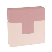 KiddyMoon Schaumstoff Würfel für Baby Weiche Blöcke Schaum Spielzeug Montessori-Spielzeug mit Schaum und viel Spaß für Kinder, erikafarben-dunkelblau-beige-salbeifarben, 9 Stücke