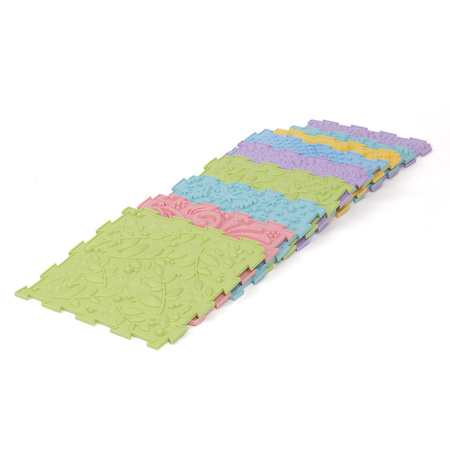 KiddyMoon Sensorik-Puzzlematte für Kinder Therapiematte, Mehrfarbig, 9 Stücke