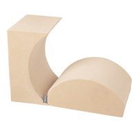 KiddyMoon Spielplatz aus Schaumstoff Rampe/Kopfteil, sandbeige, Multi-Größe