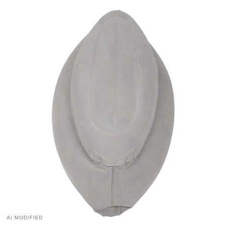 KiddyMoon Peapod Sensorischer Stuhl für Kinder Aufblasbarer Entlastungstherapie, grau, L