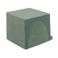 KiddyMoon Spielplatz Velvet Aus Schaumstoff Für Babys Hindernisläufen, Hergestellt In Der EU, waldgrün, Multi-Größe