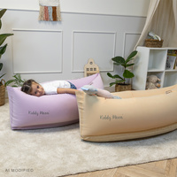 KiddyMoon Peapod Sensorischer Stuhl für Kinder Aufblasbarer Entlastungstherapie, rosa, M