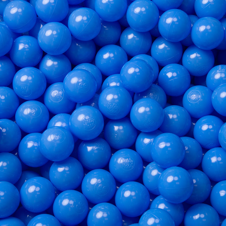 KiddyMoon Kinder Bälle für Bällebad Baby Plastikbälle Spielbälle ∅6cm Made in EU, blau, 500 Bälle/6cm