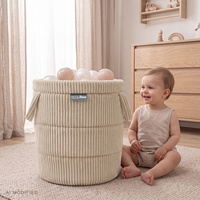 KiddyMoon KM-BIN Spielzeuge Körbe, Beige