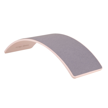 KiddyMoon Balance Board aus Holz für Kinder, Babys Montessori Spielzeug, Gleichgewicht, Balancieren Babys Holzspielzeug, Balancebrett Wackelbrett Gleichgewicht, Pink, Brett