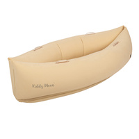 KiddyMoon Peapod Sensorischer Stuhl für Kinder Aufblasbarer Entlastungstherapie, beige, L