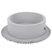 KiddyMoon Spielmatte für Kinder Aus Schaumstoff Montessori Weiche Kindermatte Babymatte Baby Spieldecke Krabbelmatte Schaumstoffmatte Spielzeug Teppich, Hergestellt In EU, hellgrau, XL