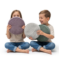 KiddyMoon 3-Teilige Schaumstoff Elements für Kinder Kinderzimmer-Accessoire, grün/hellgrau/violett, Sx3