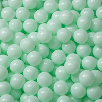 KiddyMoon Kinder Bälle für Bällebad Baby Plastikbälle Spielbälle ∅6cm Made in EU, mint, 100 Bälle/6cm