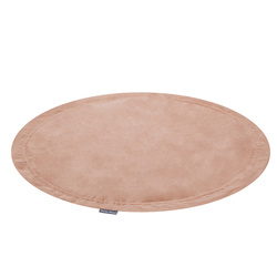 MW-105V-51 KiddyMoon Matte und Sack für Balle und Spielzeuge 2in1 mit Kordelzug, wüstenrosa: pastellbeige/lachsfarben/weiß, XL/100 Bälle