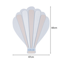 KiddyMoon Wanddekor 3D Wandskulpturen Kinderzimmer Akccessoire Für Kinder Wanddeko, Ballon: Blau/Grau, UNI