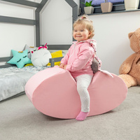 KiddyMoon Schaumstoff Wippe Baby Hüpfer für Kinder, rosa, M