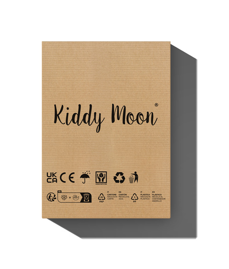 KiddyMoon Bällebad Bällepool mit bunten Bällen ∅ 7Cm  für Babys Kinder Rund, hellgrau:baby blau/rosa/perle/transparent, 90 x 30 cm 300 Bälle