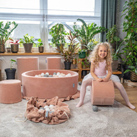 KiddyMoon Schaumstoff Wippe Baby Hüpfer für Kinder, wüstenrosa, M