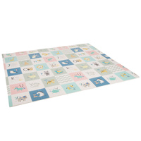 KiddyMoon Babymatte Zweiseitige Krabbelmatte Schaumstoffmatte Für Kinder Kindermatte Kindgerechte Muster Spielplatz Entwicklung Sicherer Und Bequemer Ideal Für Drinnen Und Draußen, Braun-Meer, 180x200x1,5cm