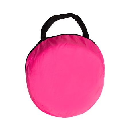 Baby Spielzelt Mit Plastikbällen Für Kinder Leicht und Kompakt ideal für Drinnen Und Draußen Fördert Sensorische Integration Schneller Aufbau, pink:puderrosa-transparent, 100 Stück