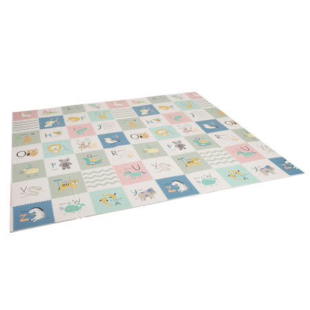 KiddyMoon Babymatte Zweiseitige Krabbelmatte Schaumstoffmatte Für Kinder Kindermatte Kindgerechte Muster Spielplatz Entwicklung Sicherer Und Bequemer Ideal Für Drinnen Und Draußen, Grau-Bergen, 180x200x1,5cm